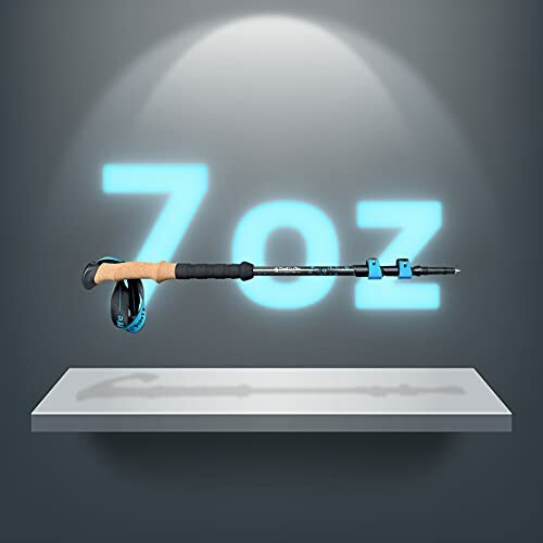 Lightweight fishing rod displayed with 7oz background text.