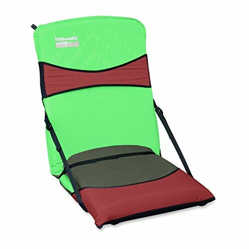 Therm-a-Rest portable chair in green and red