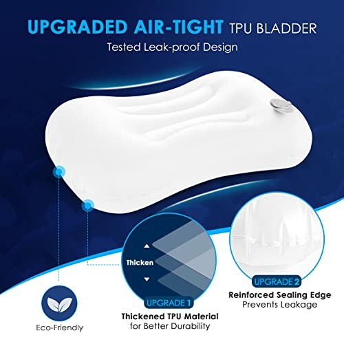 Upgraded air-tight TPU bladder with leak-proof design and eco-friendly features.